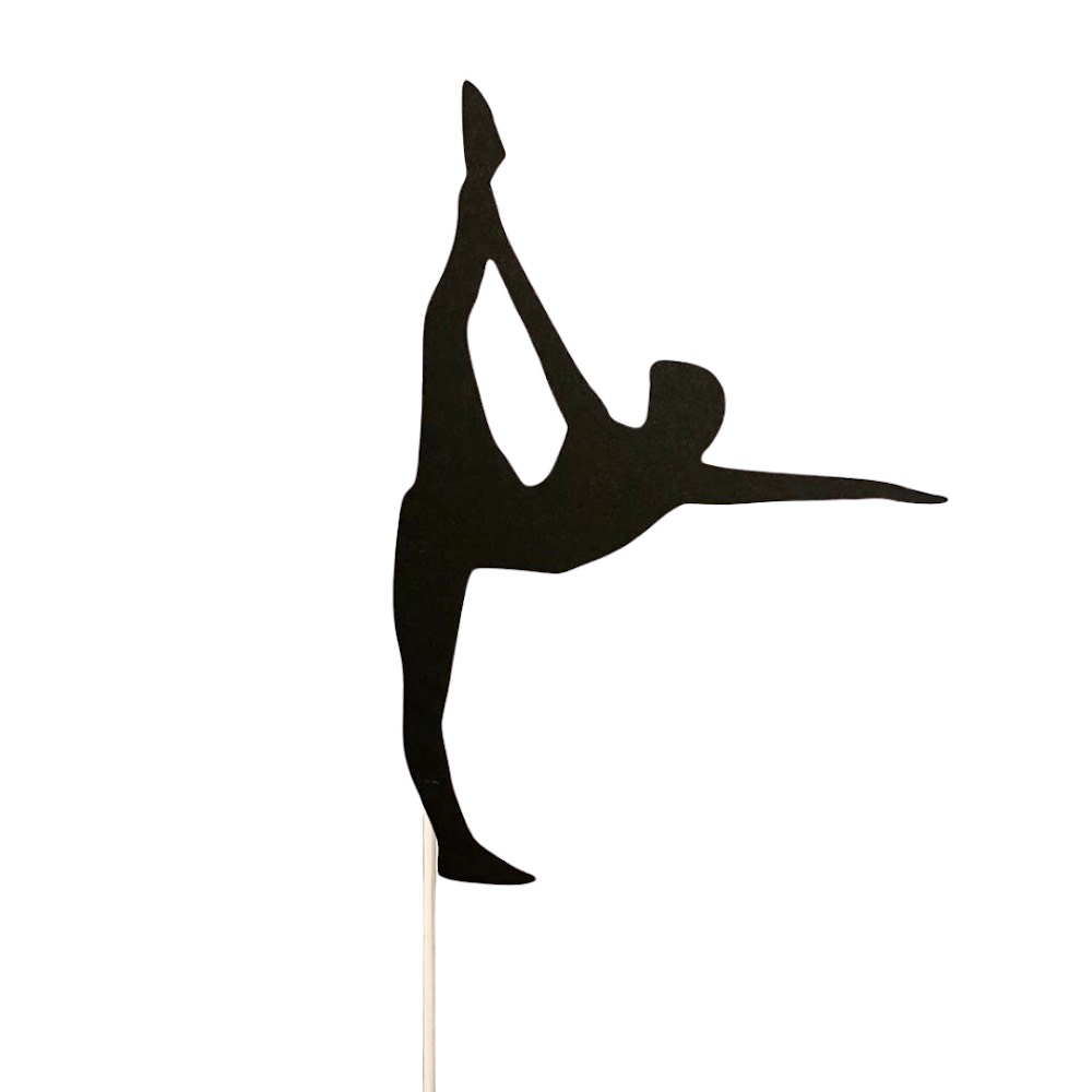 Kaketopp gymnastikk står på en fot