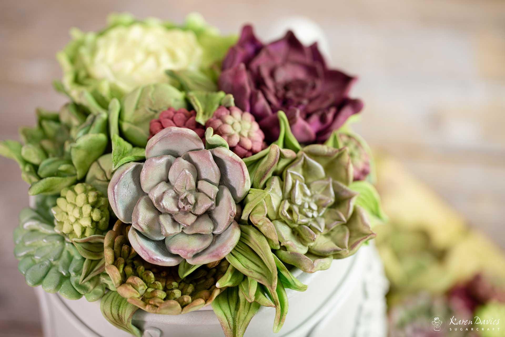 Karen Davies silikonform sukkulent blomster