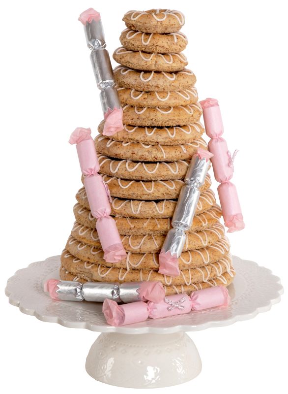 Knallbon-bon Rosa, 6 stk kransekake
