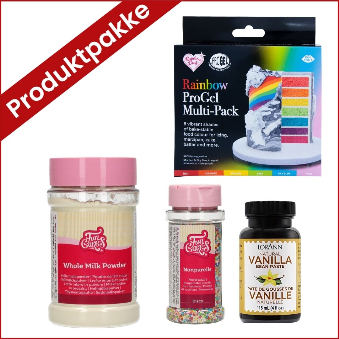 Produktpakke til regnbuekake
