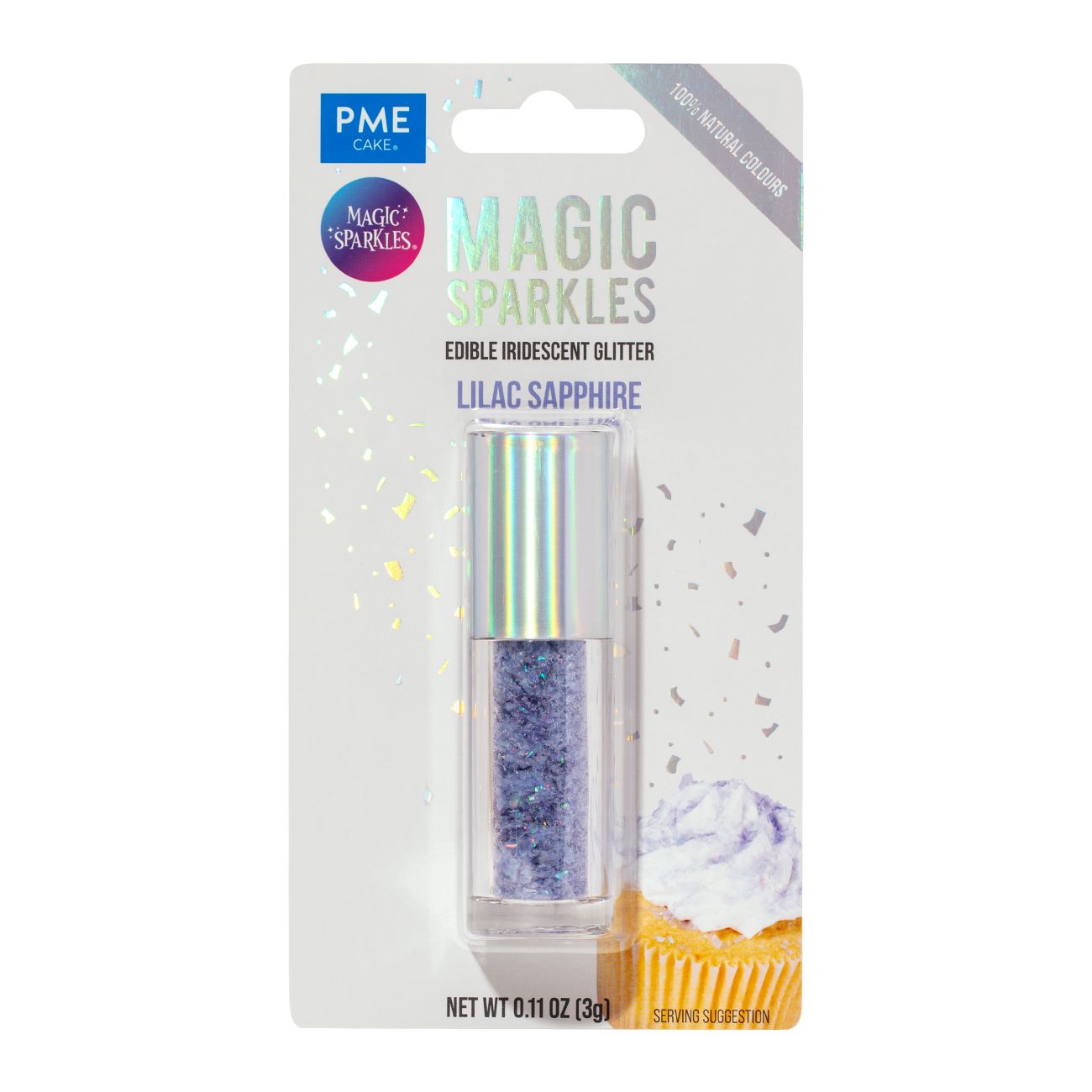PME Magic Sparkles – Spiselige glitterflak -Lilac Sapphire-, 3g