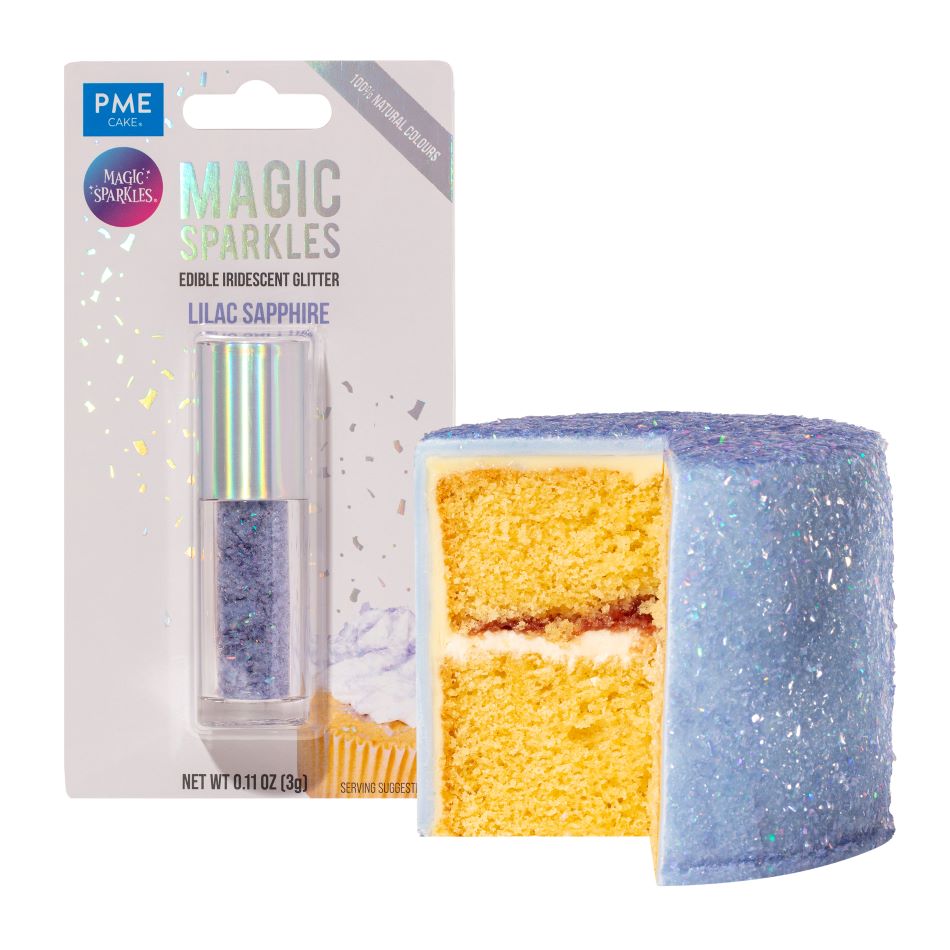 PME Magic Sparkles – Spiselige glitterflak -Lilac Sapphire-, 3g