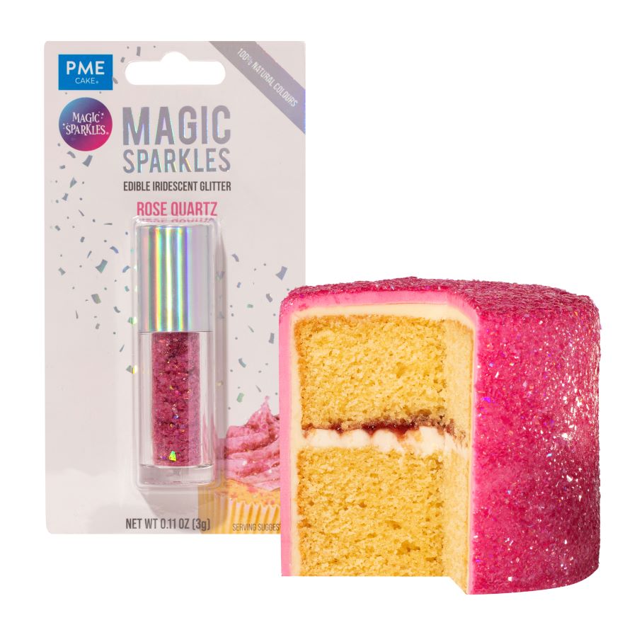 PME Magic Sparkles – Spiselige glitterflak -Rose Quartz-, 3g