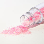 Rosa glitterflak - spiselig
