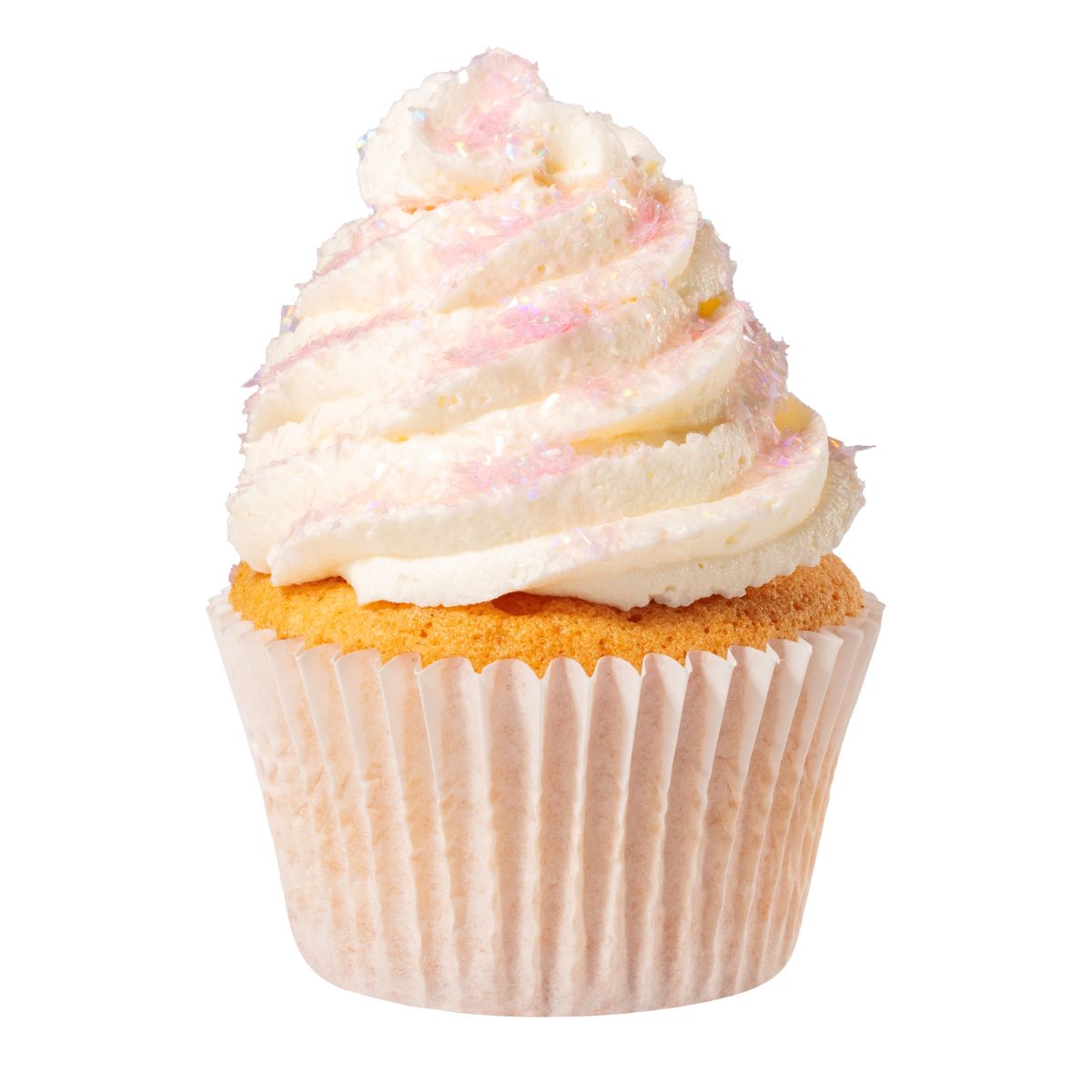 Spiselig glitter til cupcakes - rosa