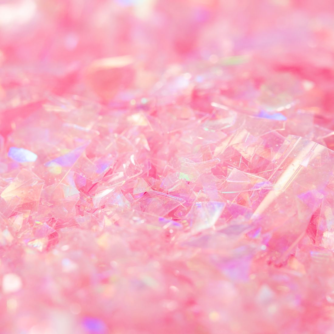 Rosa glitterflak - spiselig