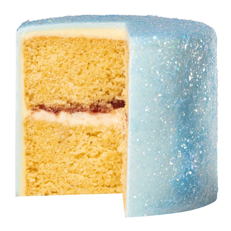 Spiselig Glitter til kake - lys blå