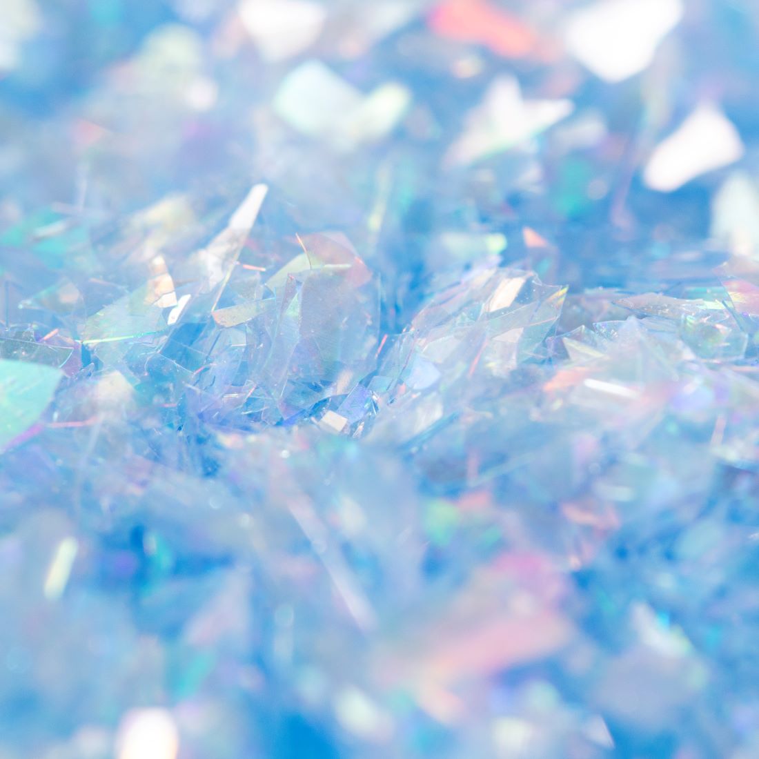 Glitterflak - blue aquamarine (lyseblå)