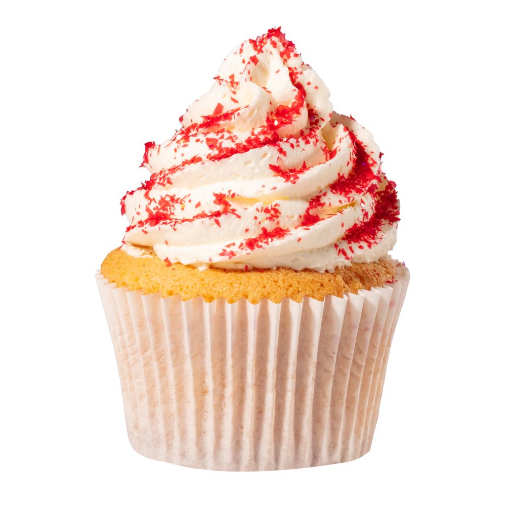 Spiselig glitter til cupcakes - rød