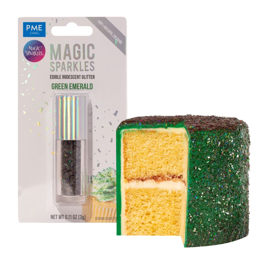 PME Magic Sparkles – Spiselige glitterflak -Green Emerald-, 3g