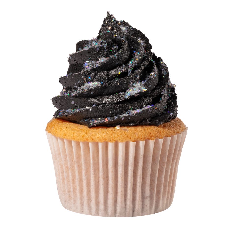 Spiselig sølvglitter til cupcakes