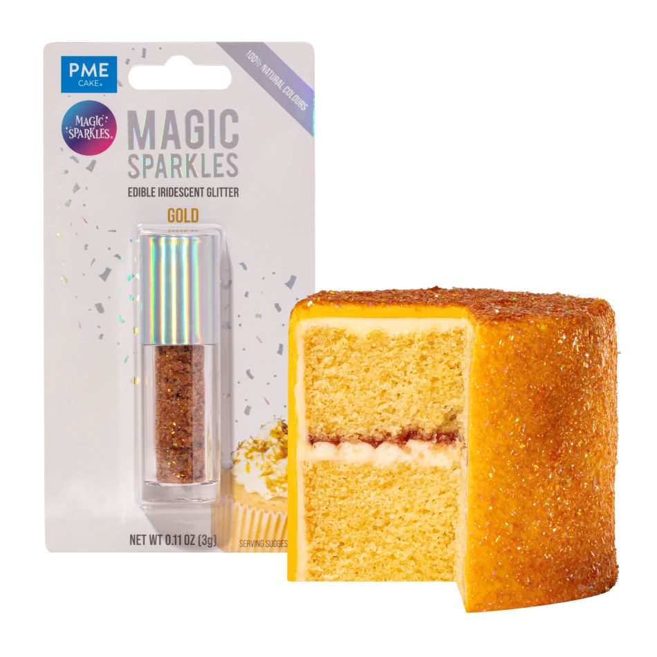 PME Magic Sparkles – Spiselige glitterflak -Gull-, 3g
