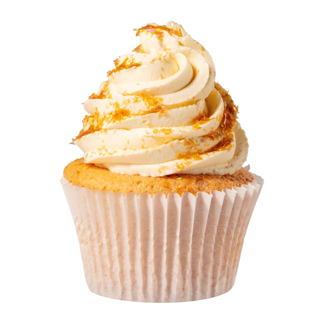 Gull spiselig glitter til cupcake