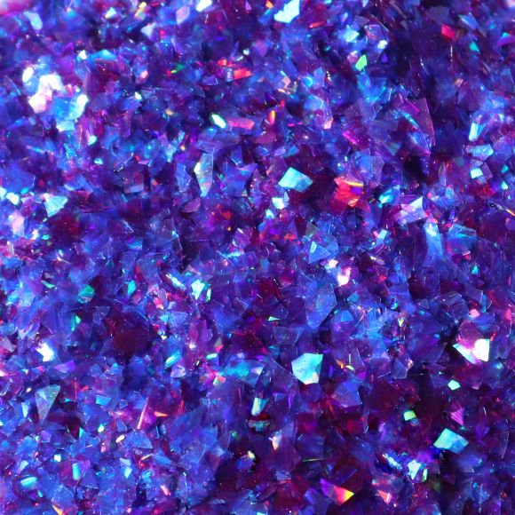 Spiselige glitterflak lilla