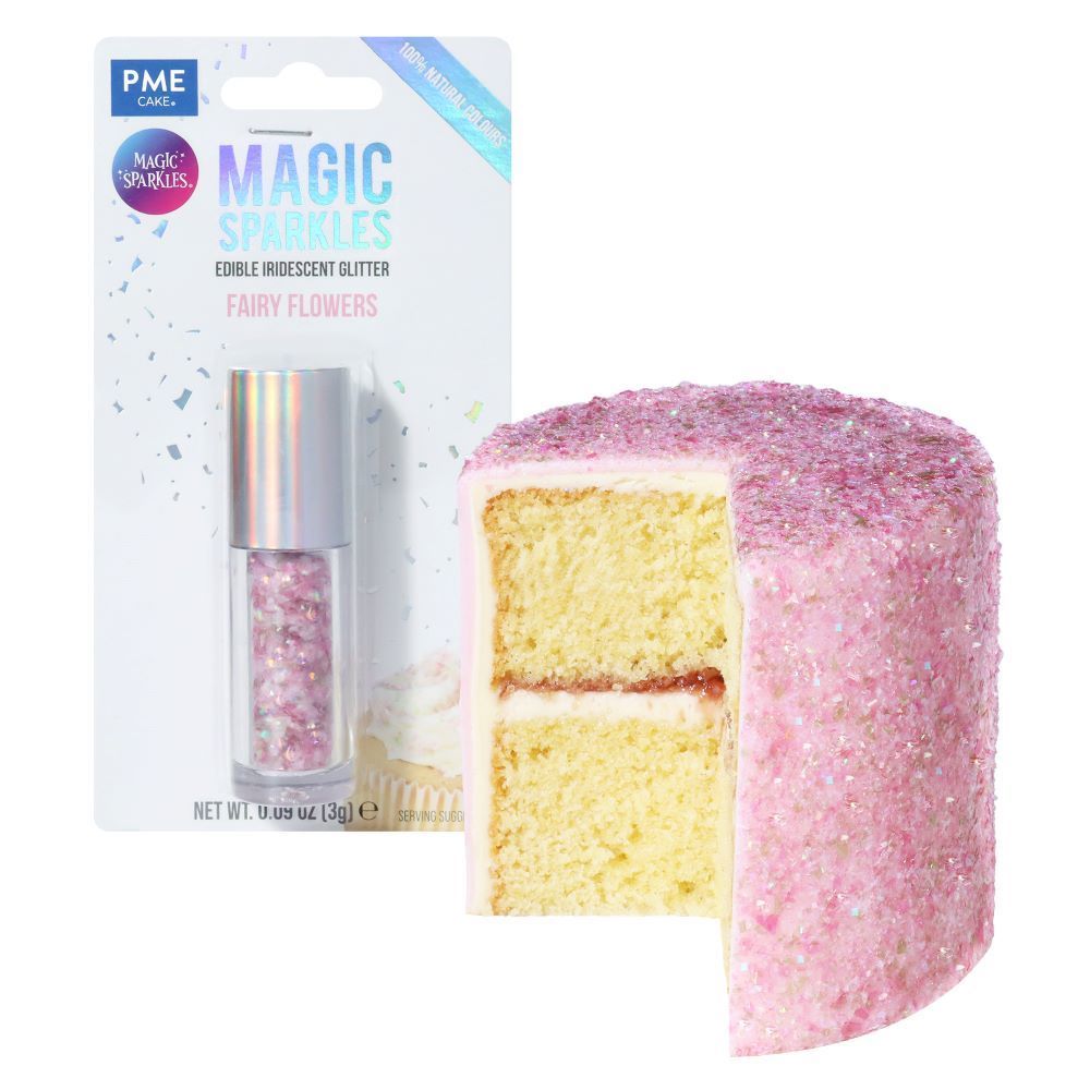 PME Magic Sparkles – Spiselige glitterflak -Fairy Flowers-, 3g
