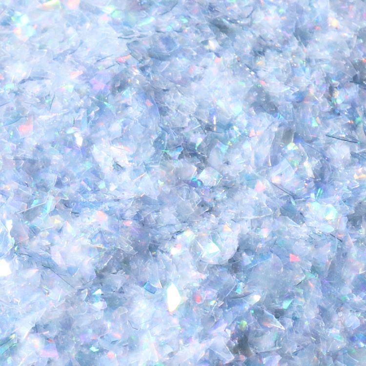 Spiselig glitter blå/lilac