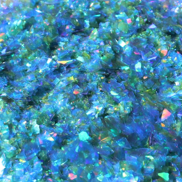 Spiselige glitterflak turkis