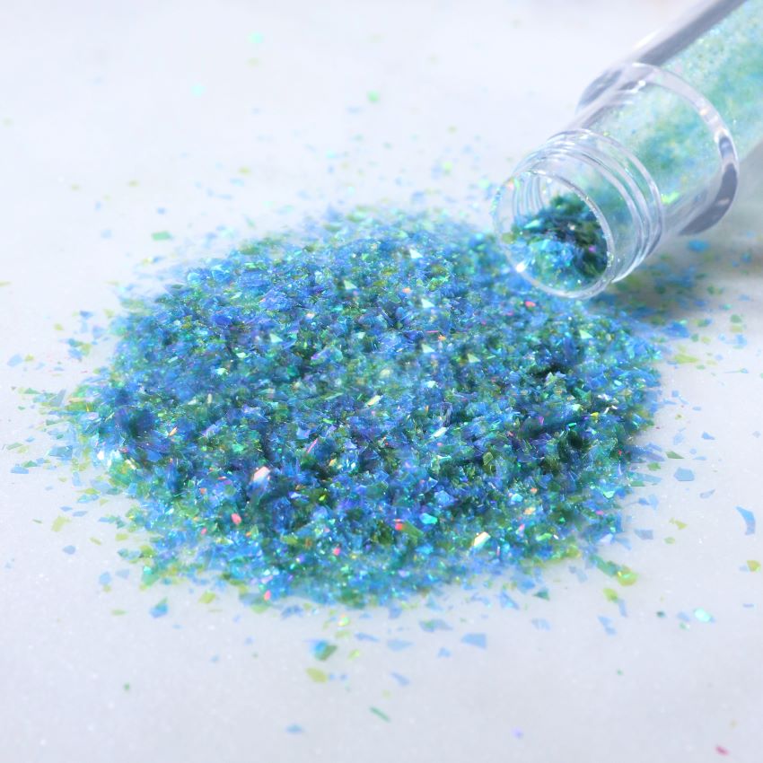 Spiselige glitterflak island lagoon