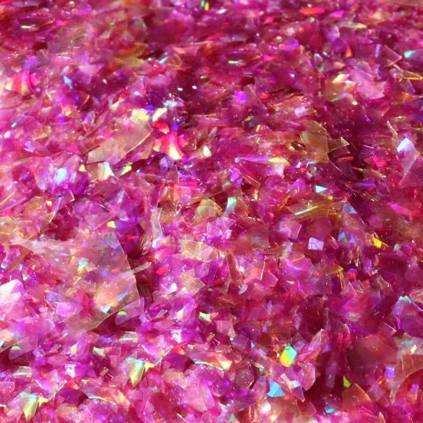 Spiselig glitter rosa