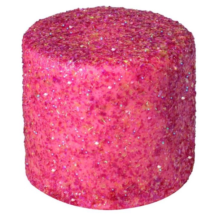 Spiselige glitterflak til kake - rosa