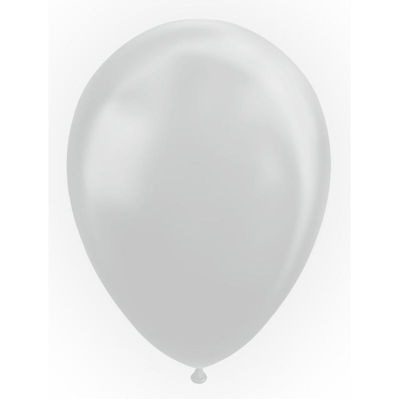 Metallisk sølv ballong
