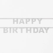 My Little Day happy birthday girlander, i sølv glitter
