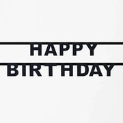 My Little Day happy birthday girlander, i svart glitter