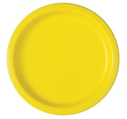 Neon yellow papptallerken 17cm