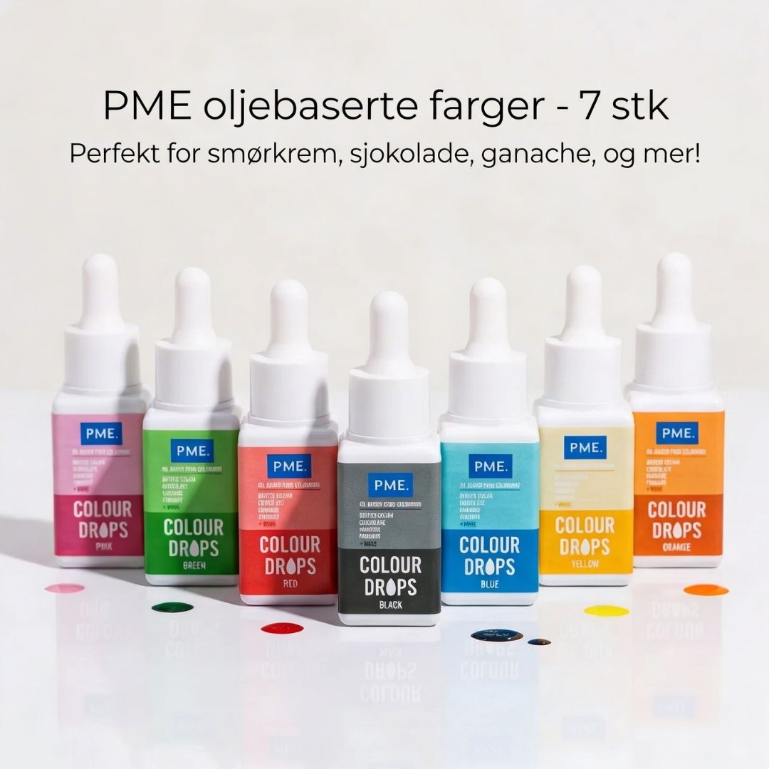 Oljebaserte konditorfarge fra PME