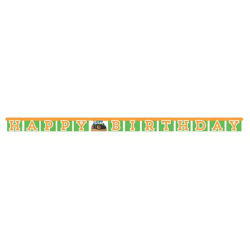 Partybanner traktorbursdag