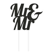 Kaketopp "Mr&Mr" -Svart-