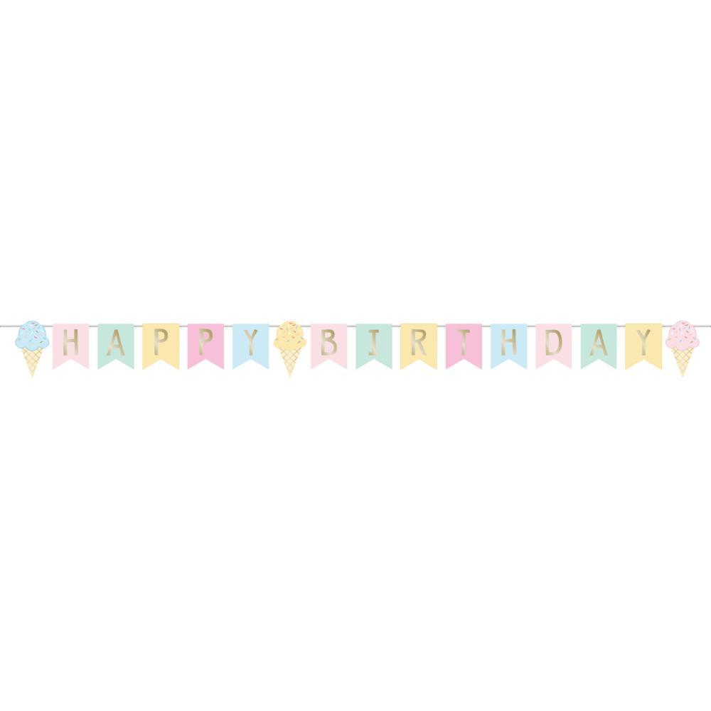 Bursdagsbanner iskrem happy birthday