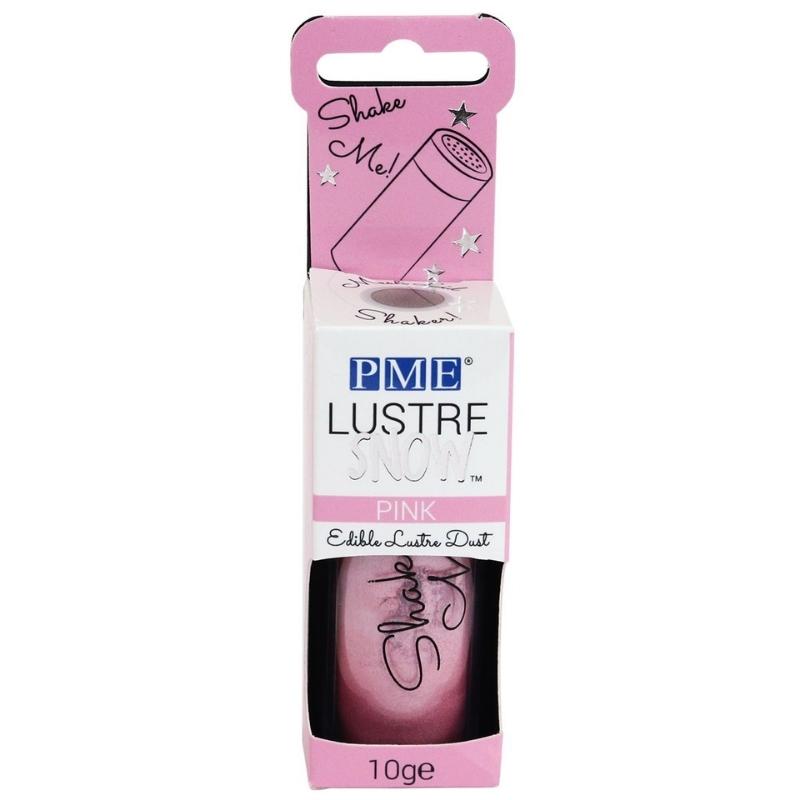 PME lustre snow edible dust i fargen rosa