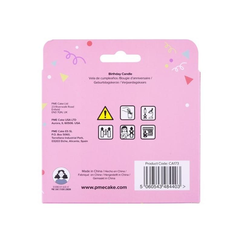 PME rosa pastell burdagslys