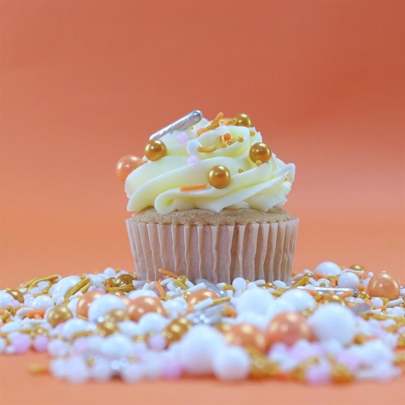 PME strøsselmiks til cupcakes, rose gold
