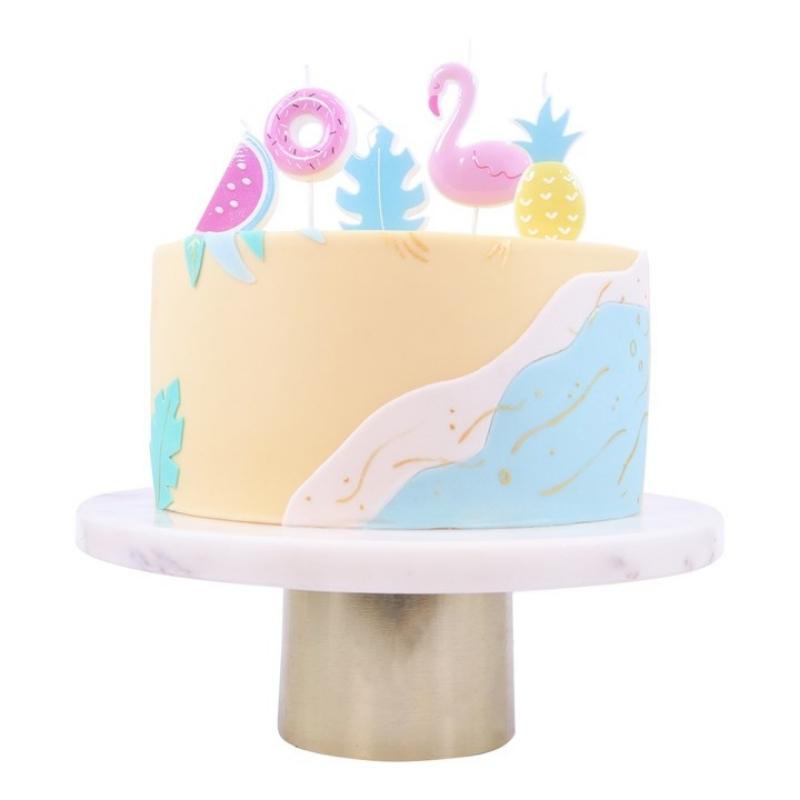 PME tropisk kake med kakelys