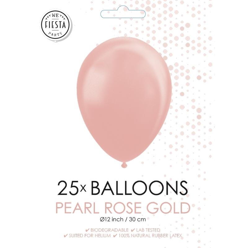 Perle rosegull ballong 30 cm