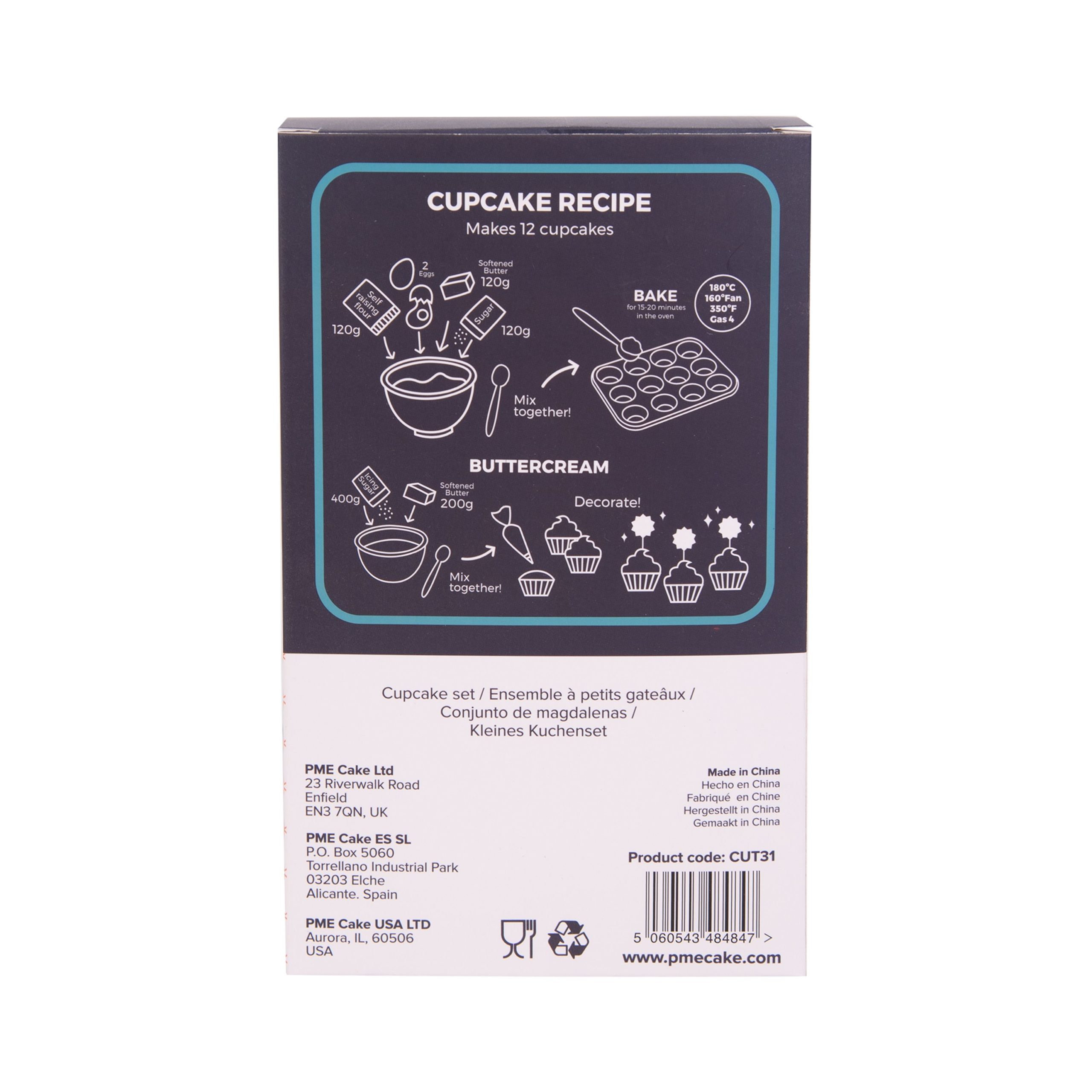 Cupcake sett -Eid Mubarak- pk/24