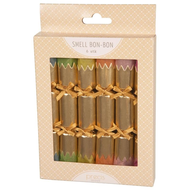 Precis Design regnbue og gull farget knall bon bon