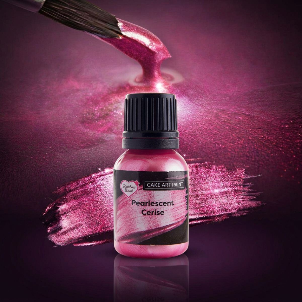 Spiselig maling -Pearlescent Cerise- 25ml