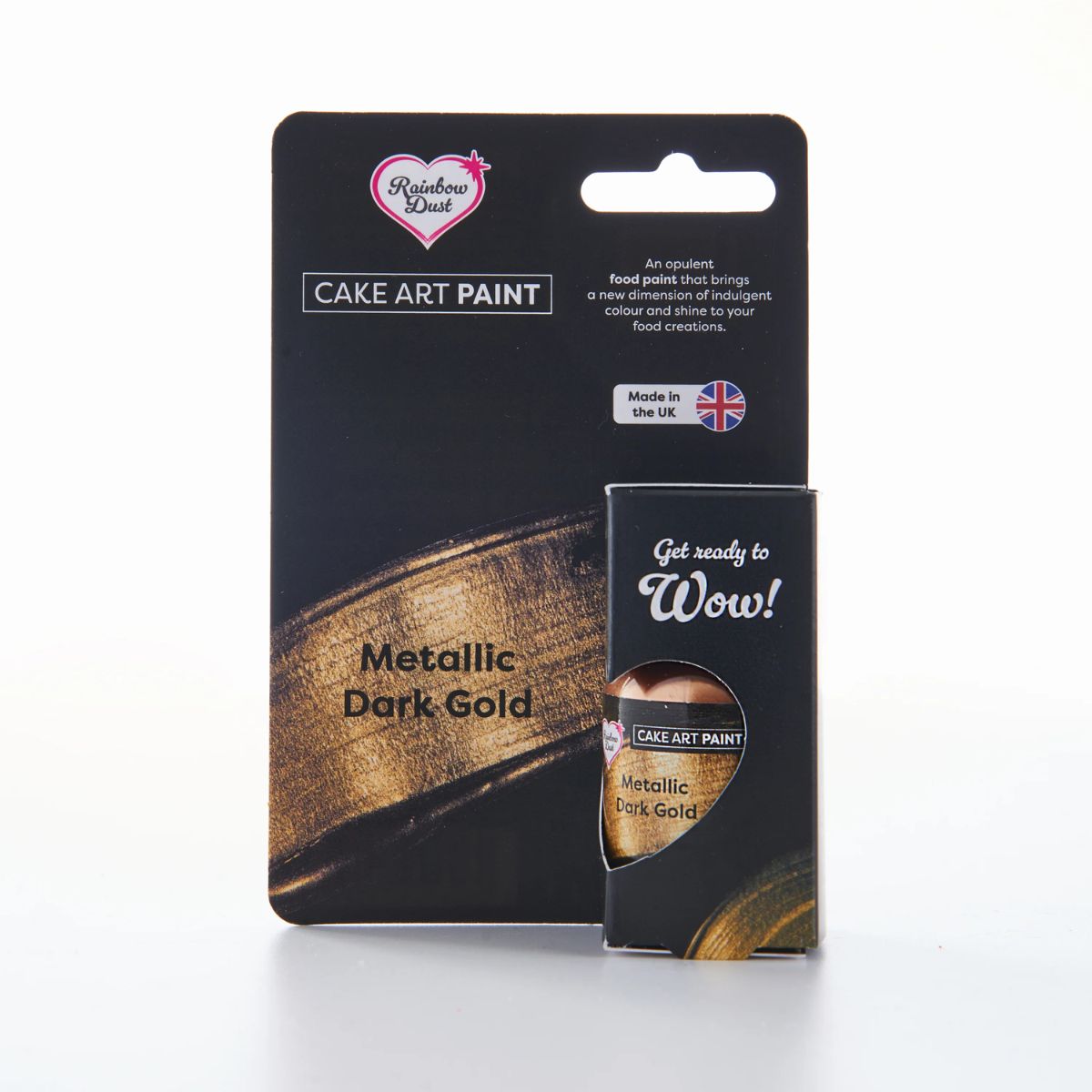 Spiselig maling -Metallic Dark Gold- 25ml