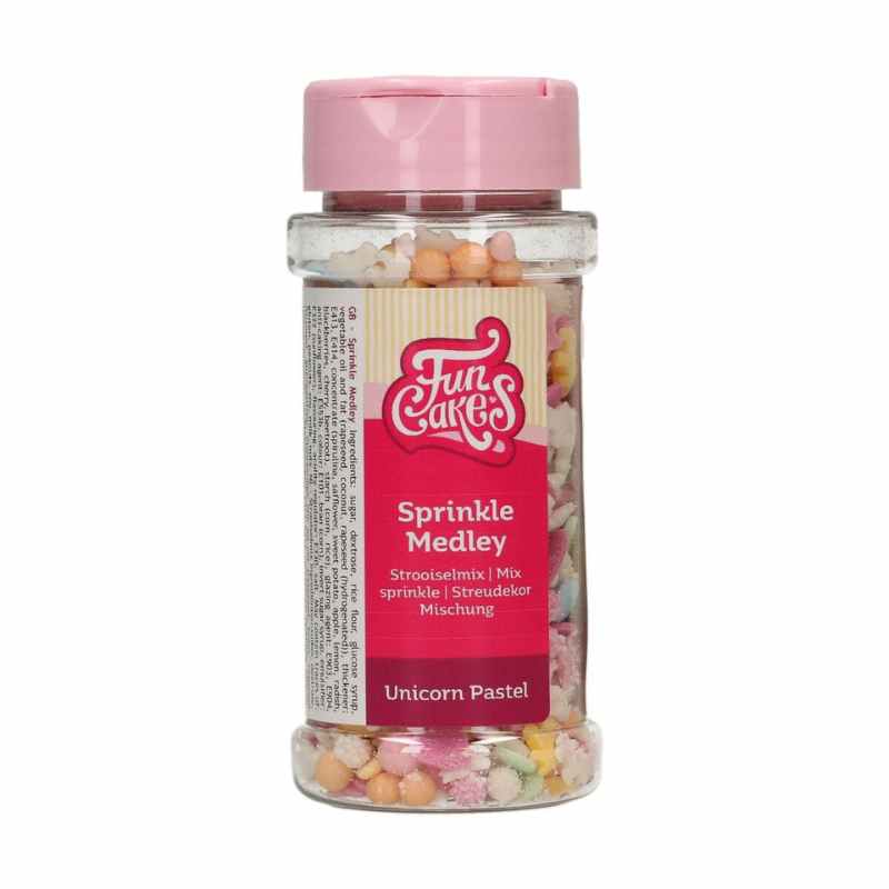 FunCakes Sprinkle Medley pastell -Enhjørning- 50g