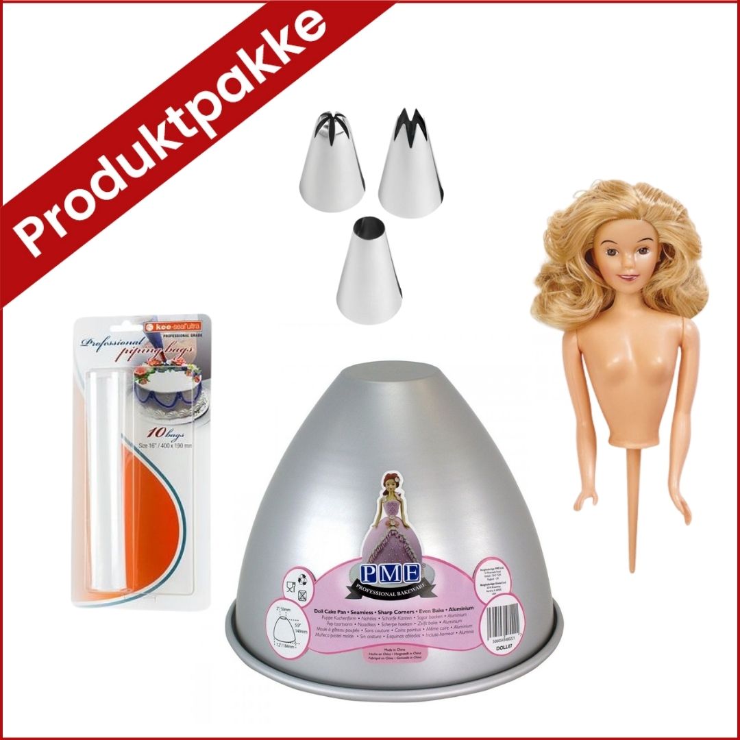 pakke til å lage dukkekake