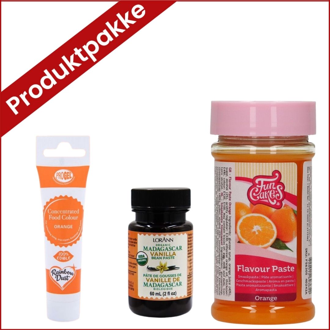 Produktpakke orange velvet kake