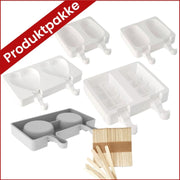 Pakke med standard ispinneformer - 4 ulike