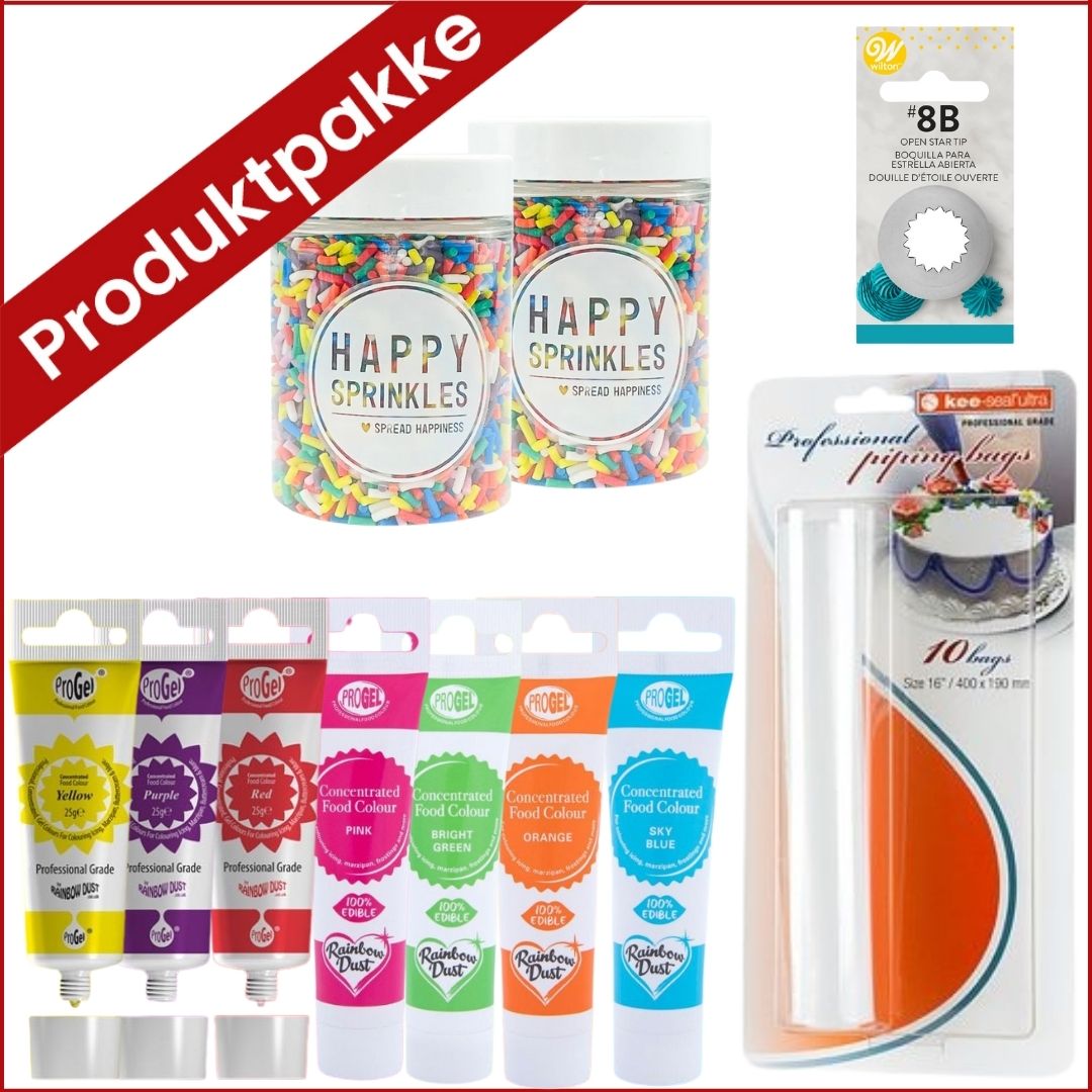 produktpakke funfetti regnbuekake