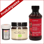 Produktpakke til jordbær crinkle cookies