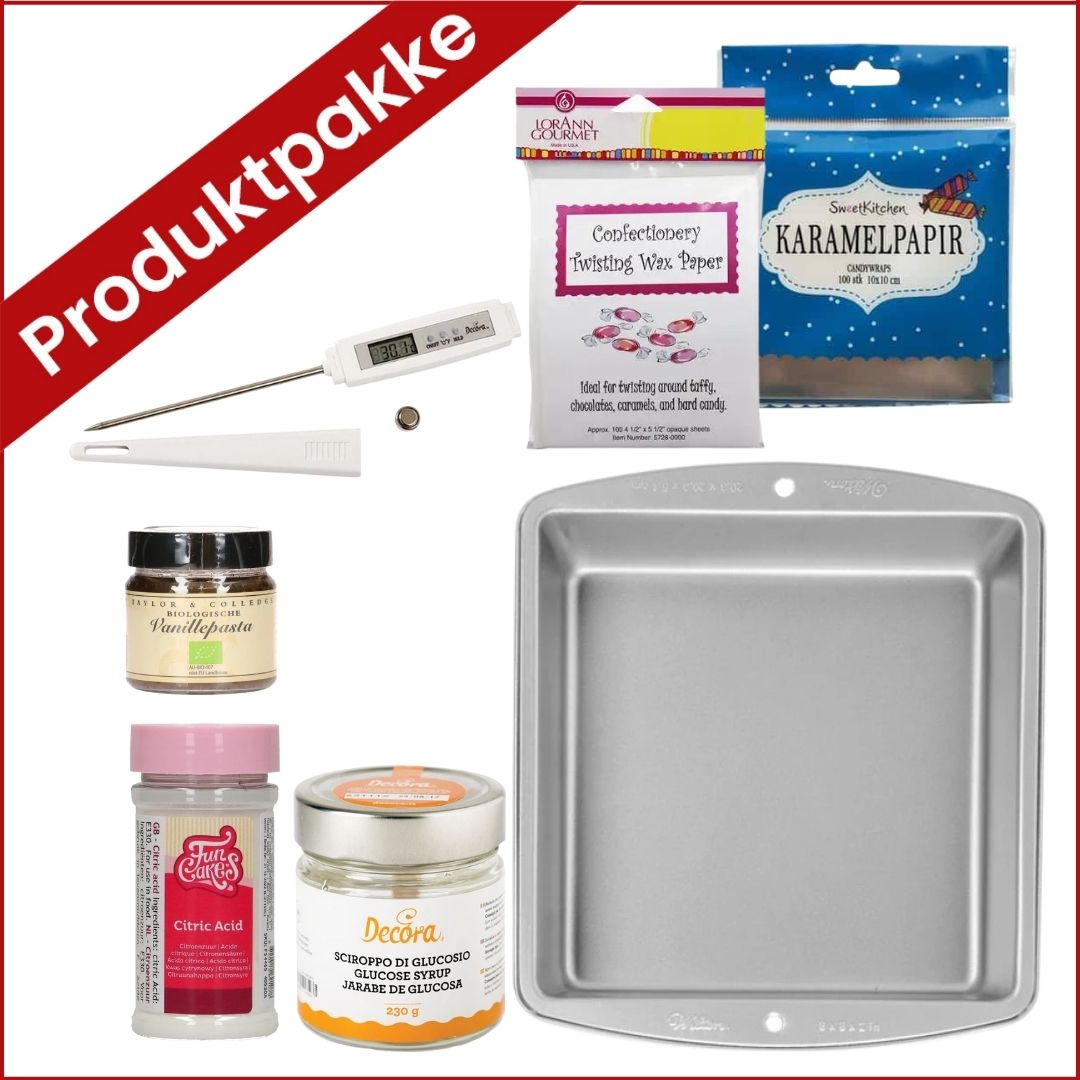 Produktpakke til karameller - stor (FORHÅNDSBESTILLING - FORVENTET SENDT CA. 9. DESEMBER)