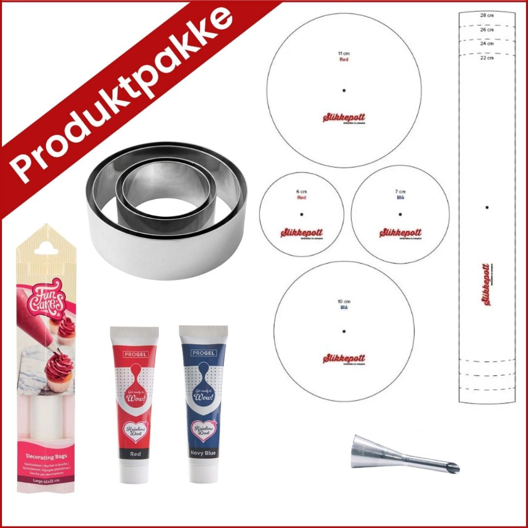 Produktpakke til flaggkake