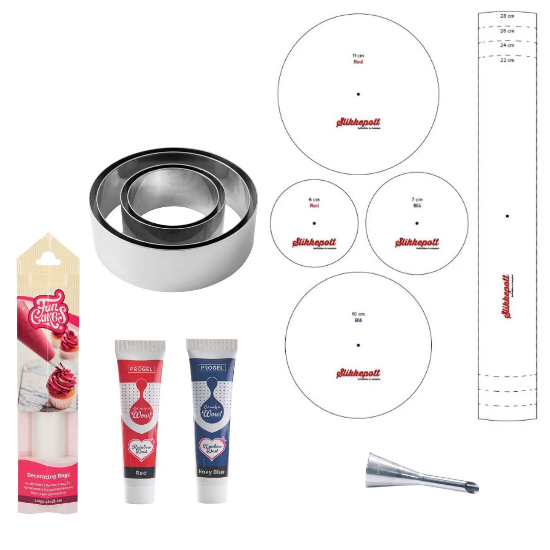 Produktpakke til flaggkake